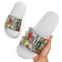Cuba Libre Slide Sandals The Culture Of Cuba - Wonder Print Shop