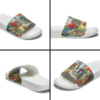 Cuba Libre Slide Sandals The Culture Of Cuba - Wonder Print Shop