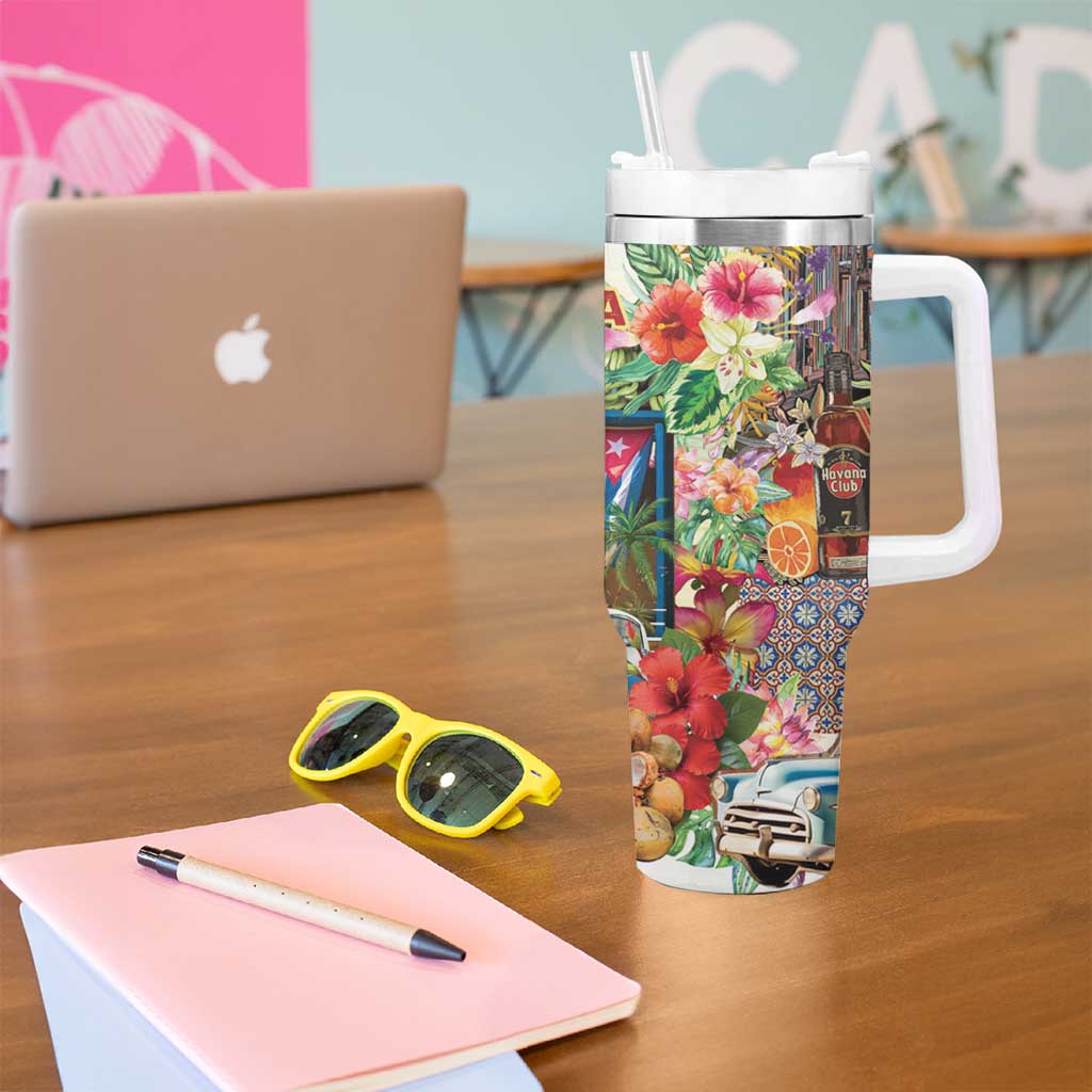 Cuba Libre Tumbler With Handle The Culture Of Cuba - Wonder Print Shop