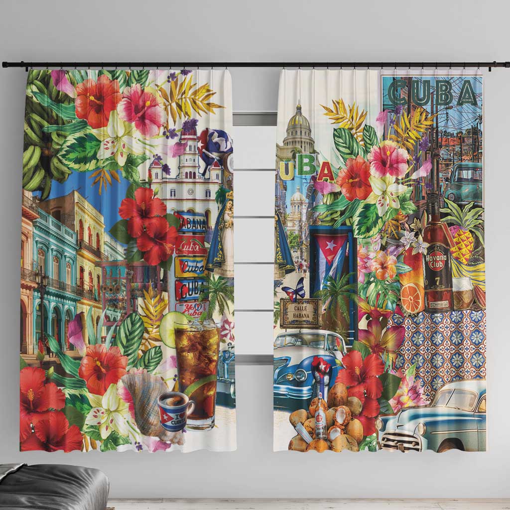 Cuba Libre Window Curtain The Culture Of Cuba - Wonder Print Shop