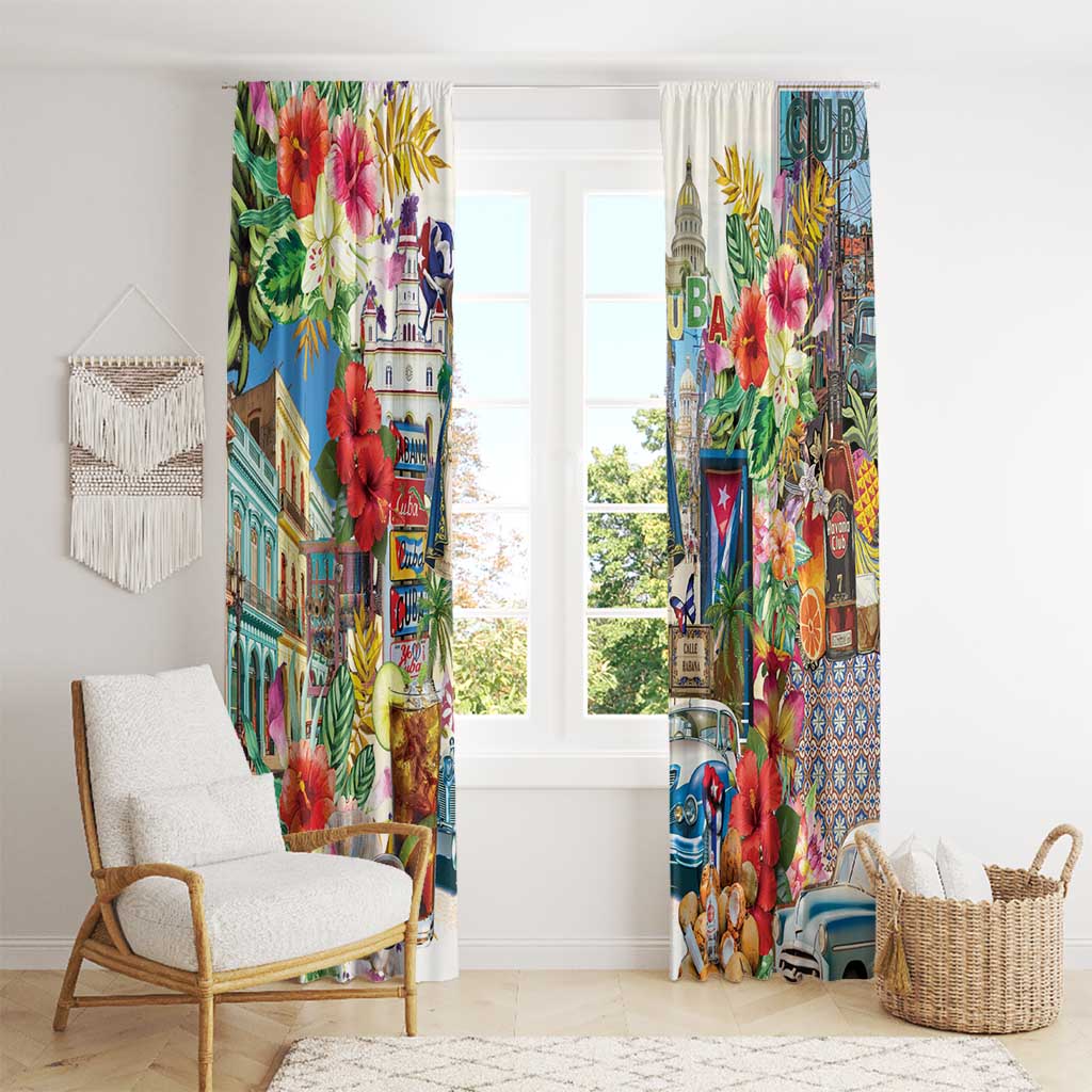 Cuba Libre Window Curtain The Culture Of Cuba - Wonder Print Shop