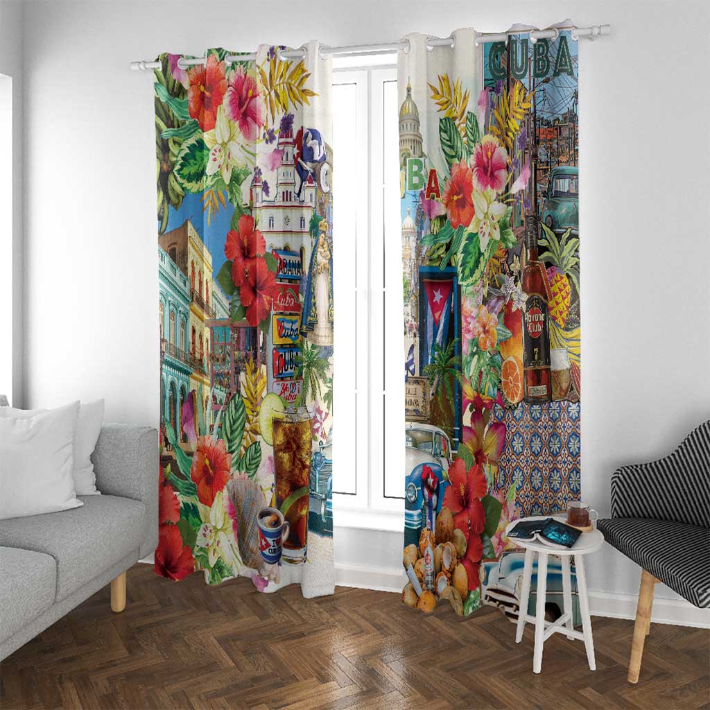 Cuba Libre Window Curtain The Culture Of Cuba - Wonder Print Shop