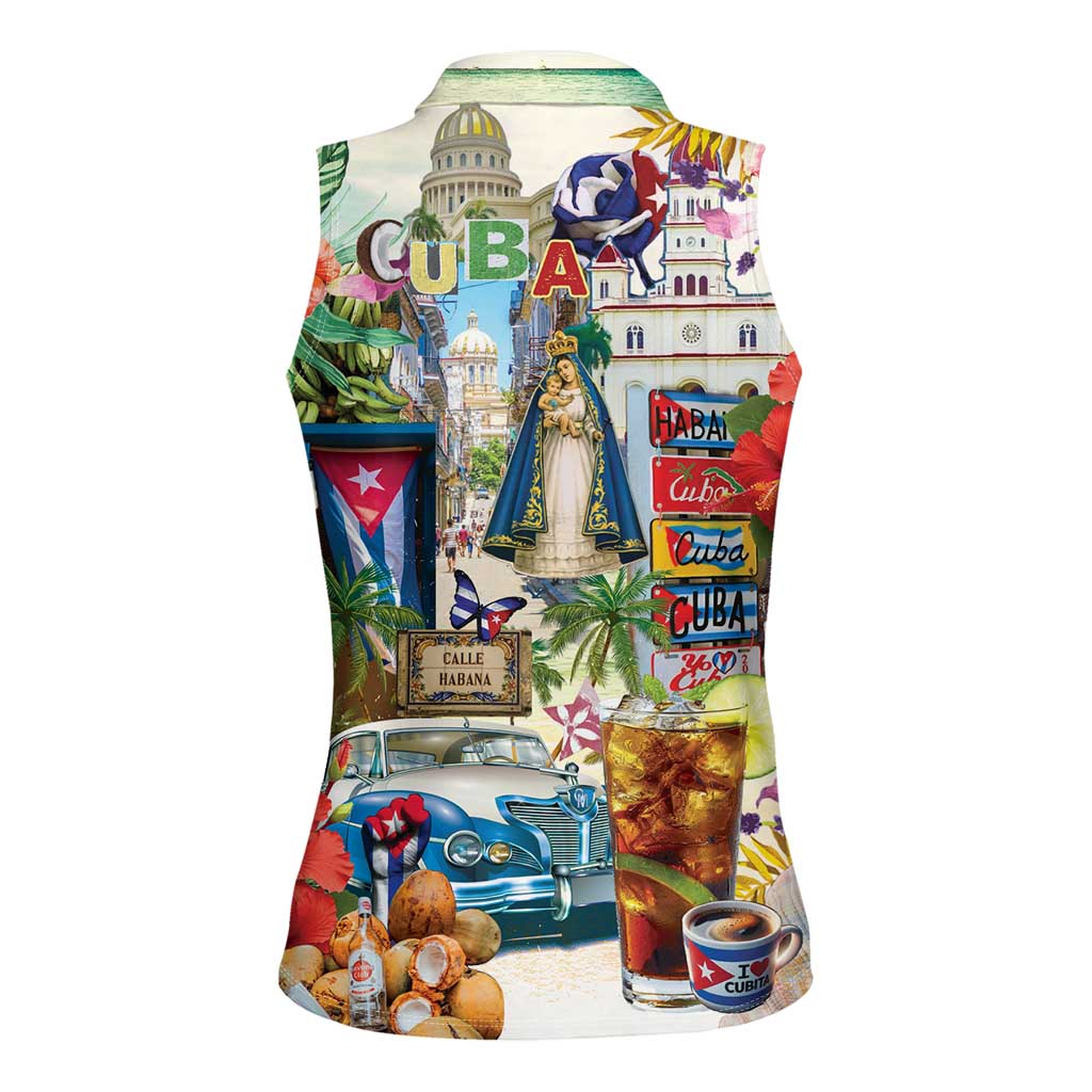 Cuba Libre Women Sleeveless Polo Shirt The Culture Of Cuba - Wonder Print Shop