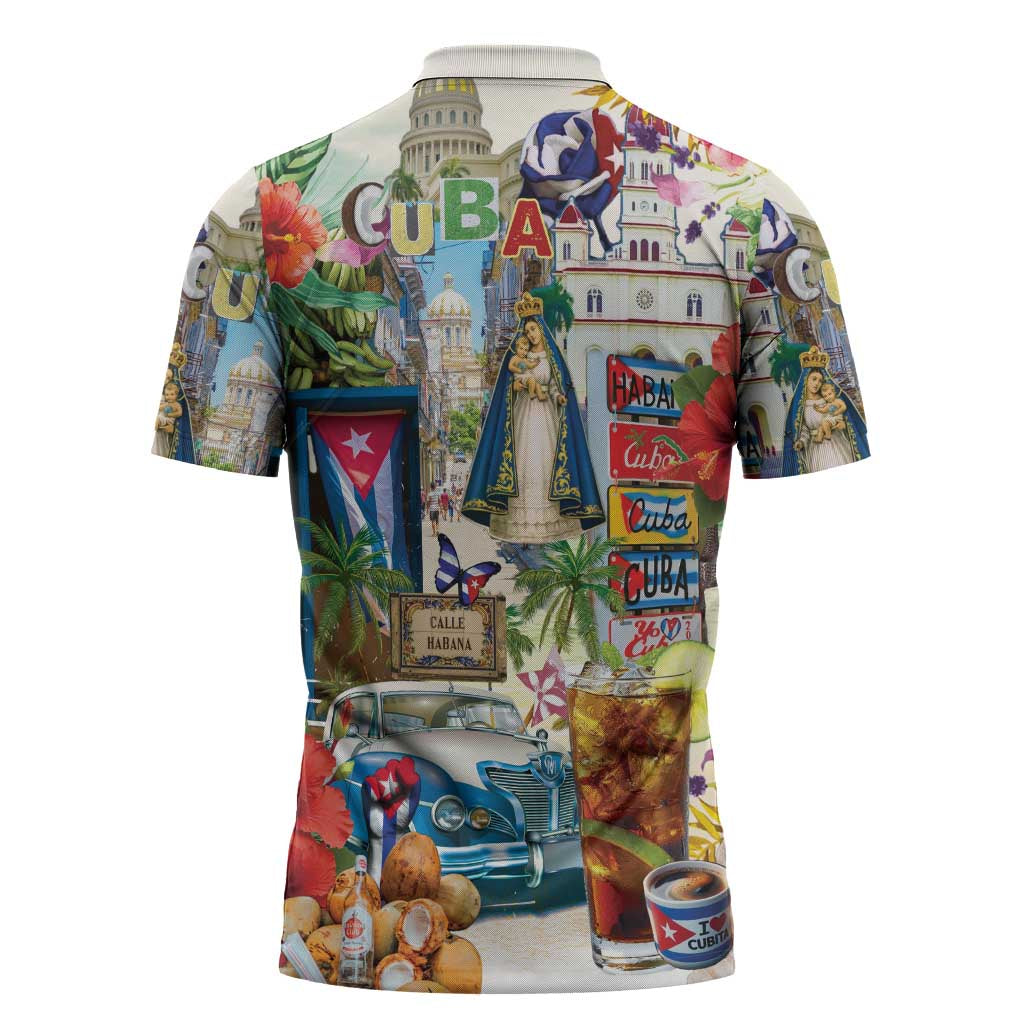 Cuba Libre Zipper Polo Shirt The Culture Of Cuba - Wonder Print Shop