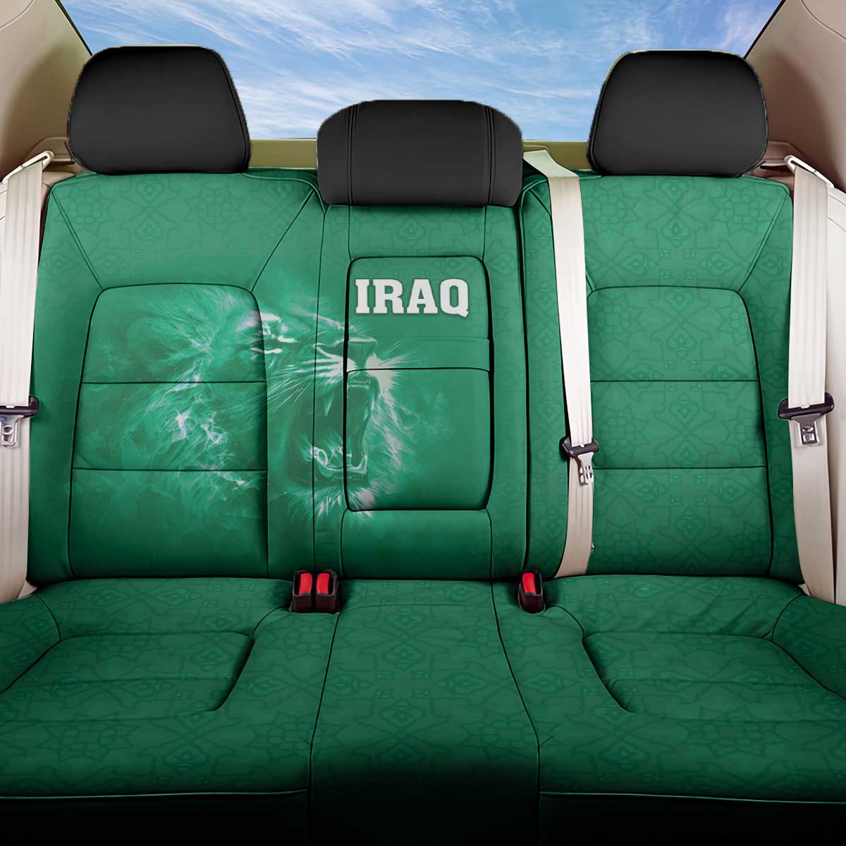 Iraq Football Back Car Seat Cover Go Champions - Wonder Print Shop