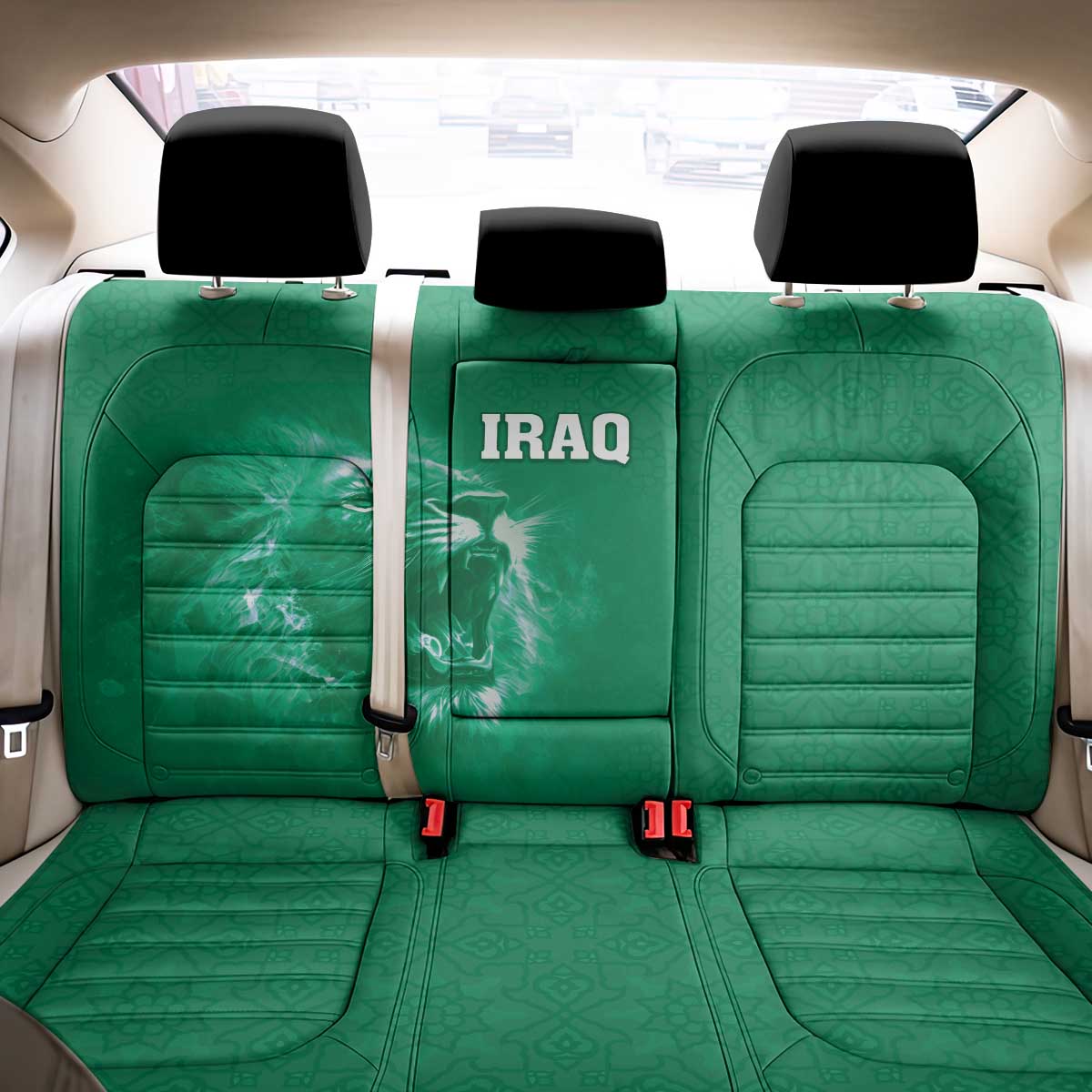 Iraq Football Back Car Seat Cover Go Champions - Wonder Print Shop