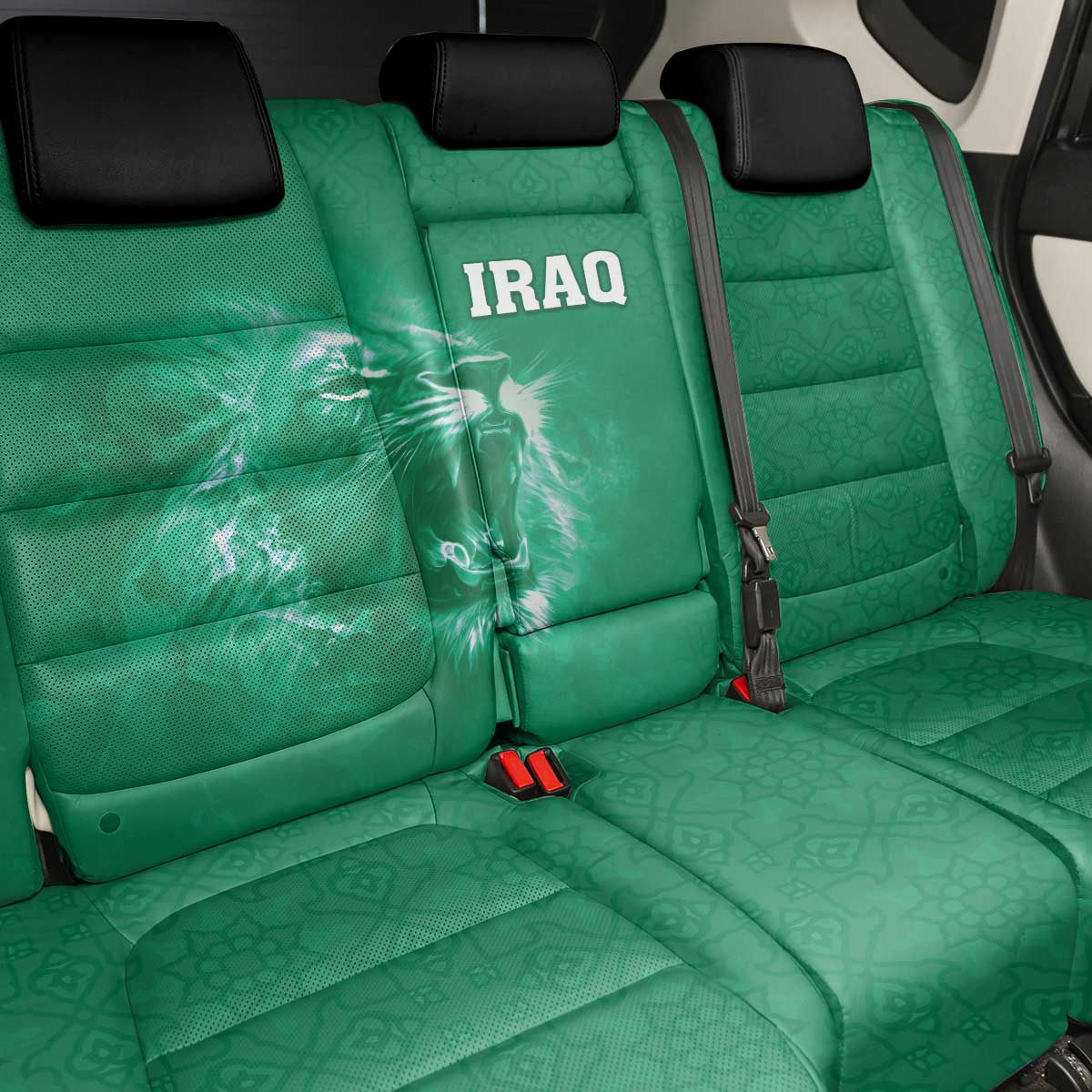 Iraq Football Back Car Seat Cover Go Champions - Wonder Print Shop