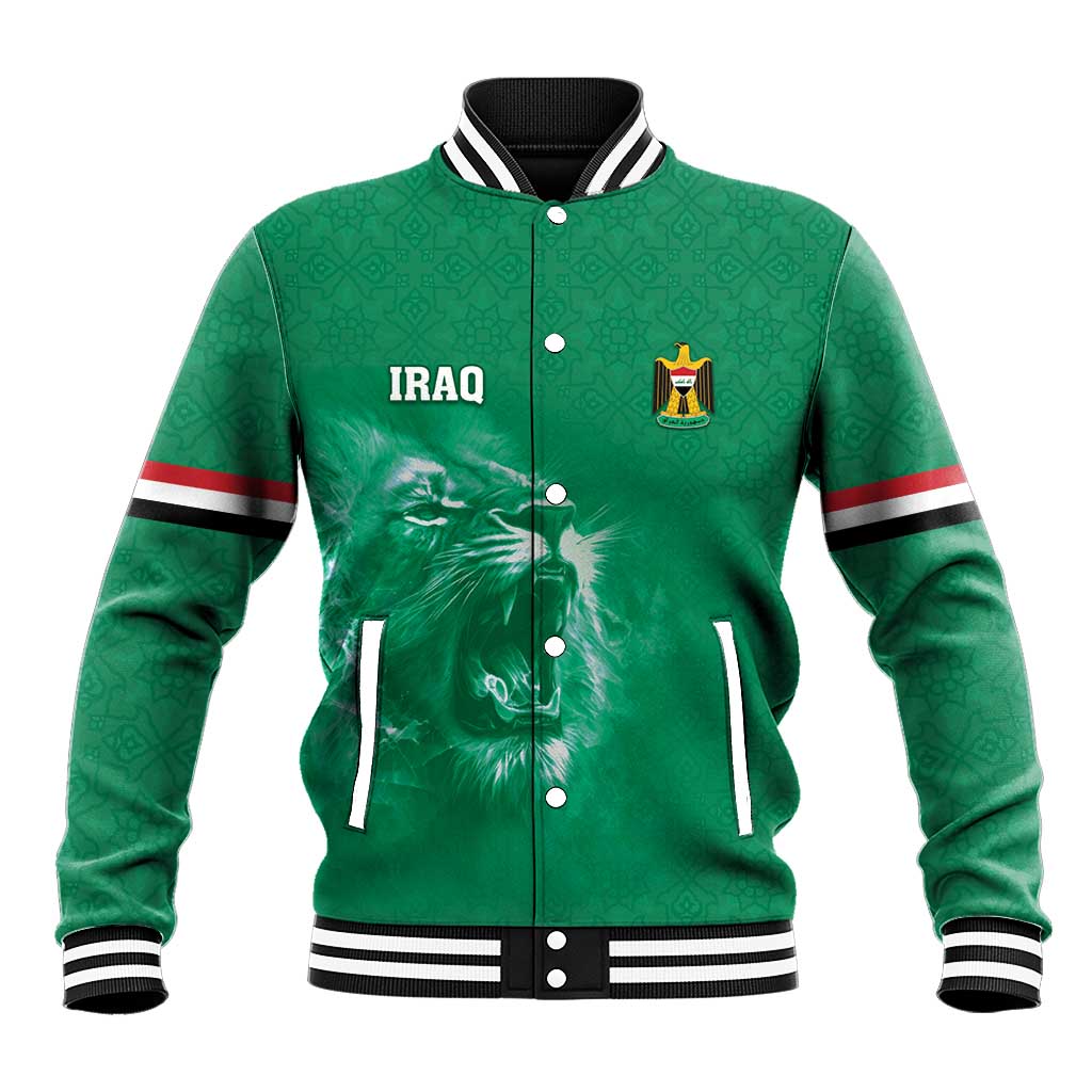 Custom Iraq Football Baseball Jacket Go Champions - Wonder Print Shop