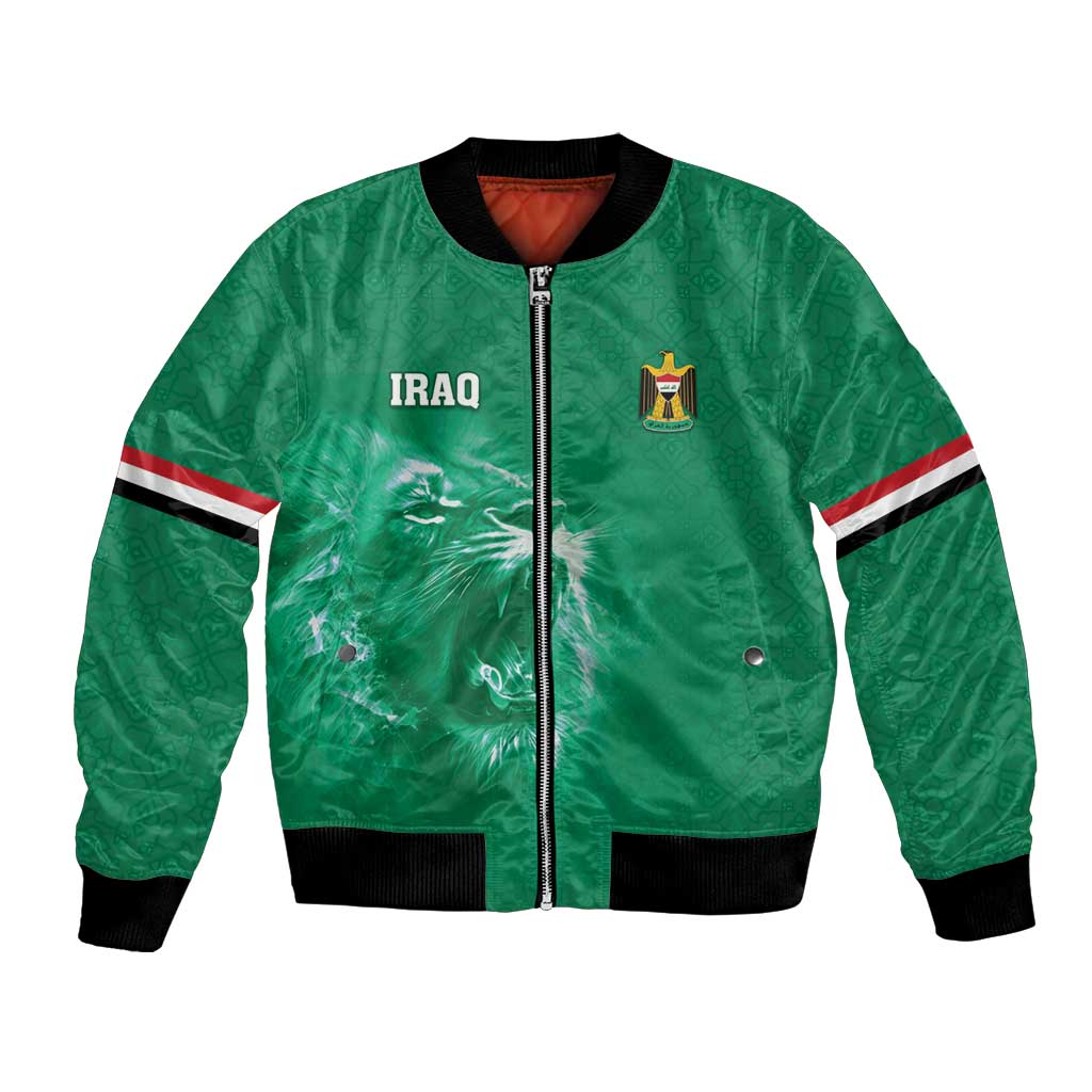 Custom Iraq Football Bomber Jacket Go Champions - Wonder Print Shop
