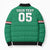 Custom Iraq Football Bomber Puffer Jacket Go Champions - Wonder Print Shop