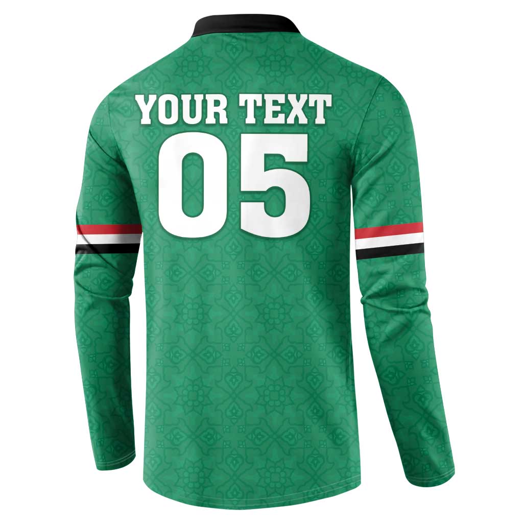 Custom Iraq Football Button Sweatshirt Go Champions - Wonder Print Shop