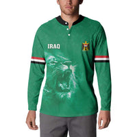 Custom Iraq Football Button Sweatshirt Go Champions - Wonder Print Shop