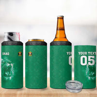 Custom Iraq Football 4 in 1 Can Cooler Tumbler Go Champions - Wonder Print Shop
