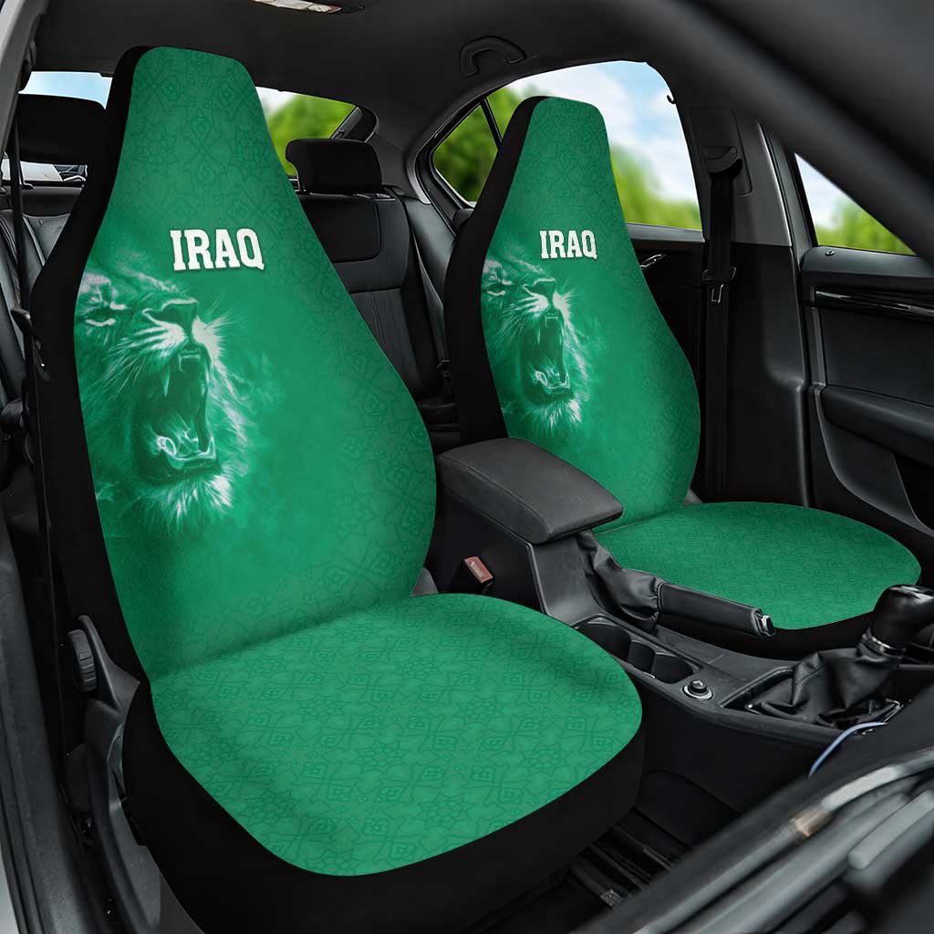 Iraq Football Car Seat Cover Go Champions - Wonder Print Shop