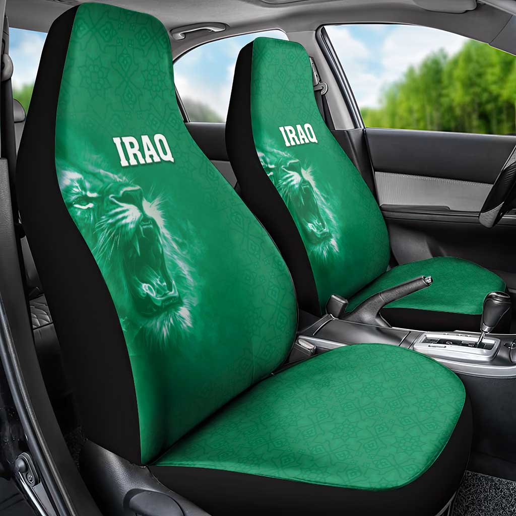 Iraq Football Car Seat Cover Go Champions - Wonder Print Shop