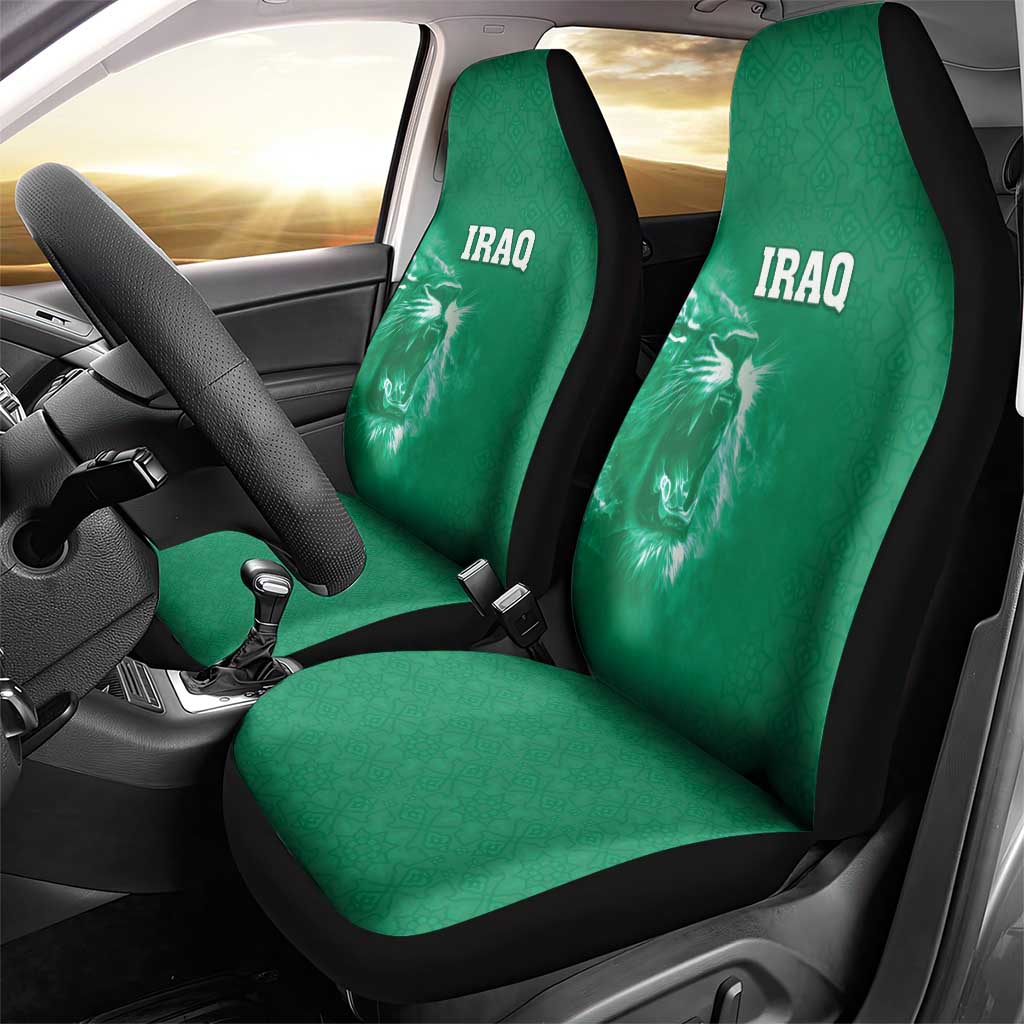 Iraq Football Car Seat Cover Go Champions - Wonder Print Shop
