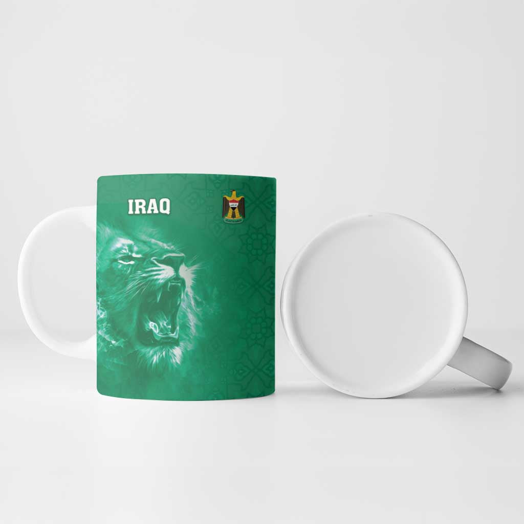 Custom Iraq Football Ceramic Mug Go Champions - Wonder Print Shop