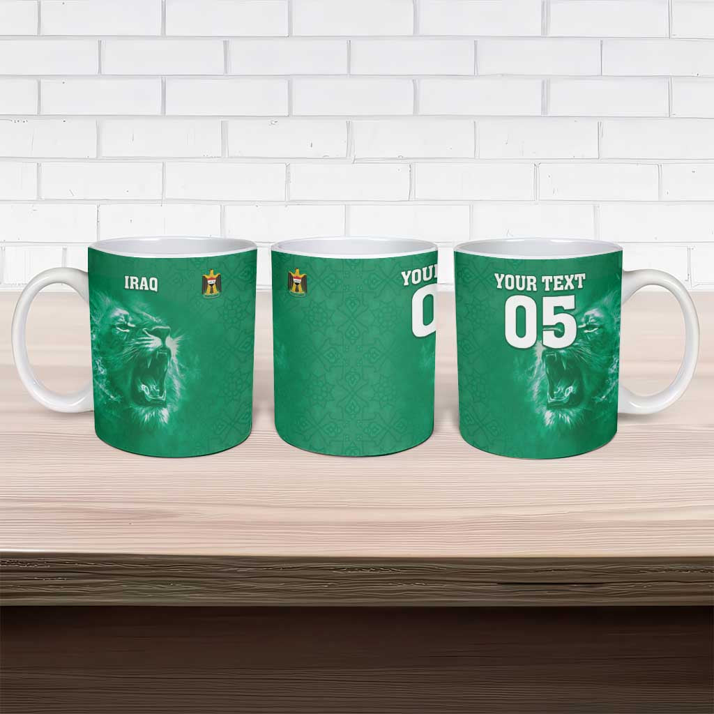 Custom Iraq Football Ceramic Mug Go Champions - Wonder Print Shop