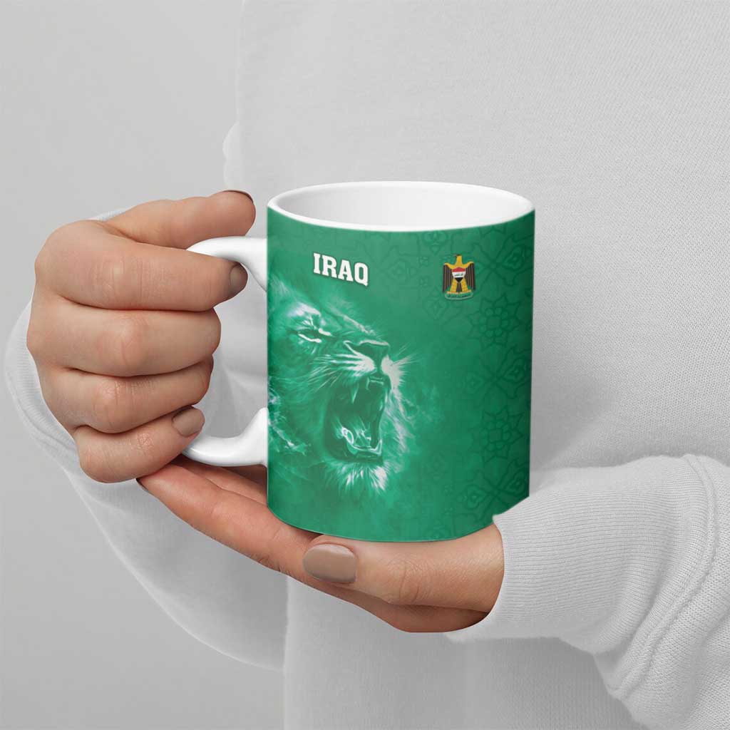 Custom Iraq Football Ceramic Mug Go Champions - Wonder Print Shop