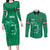 Custom Iraq Football Couples Matching Long Sleeve Bodycon Dress and Long Sleeve Button Shirt Go Champions - Wonder Print Shop
