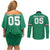 Custom Iraq Football Couples Matching Off Shoulder Short Dress and Long Sleeve Button Shirt Go Champions - Wonder Print Shop