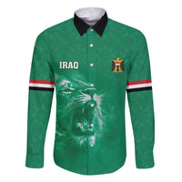 Custom Iraq Football Family Matching Long Sleeve Bodycon Dress and Hawaiian Shirt Go Champions - Wonder Print Shop