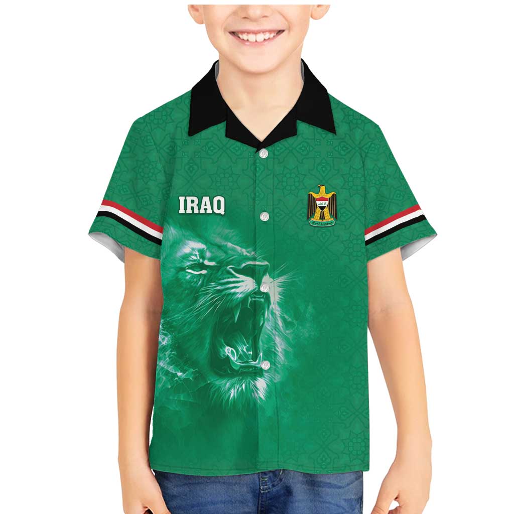 Custom Iraq Football Family Matching Mermaid Dress and Hawaiian Shirt Go Champions - Wonder Print Shop