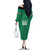 Custom Iraq Football Family Matching Off The Shoulder Long Sleeve Dress and Hawaiian Shirt Go Champions - Wonder Print Shop