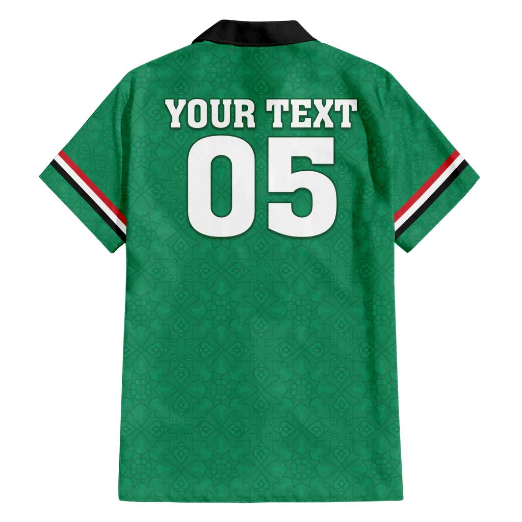 Custom Iraq Football Family Matching Short Sleeve Bodycon Dress and Hawaiian Shirt Go Champions - Wonder Print Shop