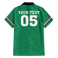 Custom Iraq Football Family Matching Short Sleeve Bodycon Dress and Hawaiian Shirt Go Champions - Wonder Print Shop