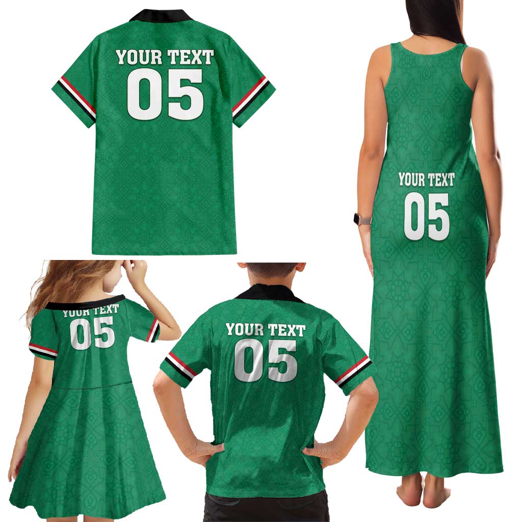 Custom Iraq Football Family Matching Tank Maxi Dress and Hawaiian Shirt Go Champions - Wonder Print Shop