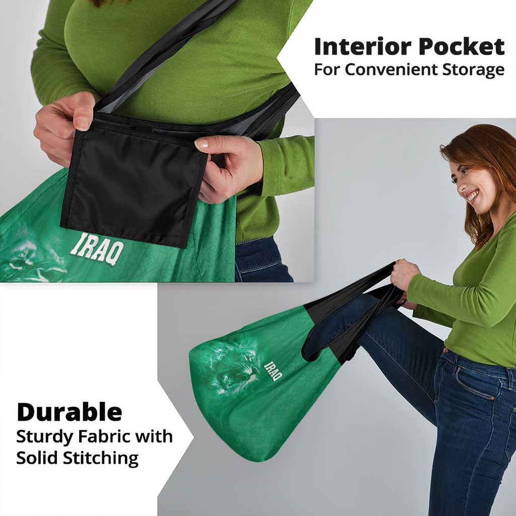 Iraq Football Grocery Bag Go Champions - Wonder Print Shop