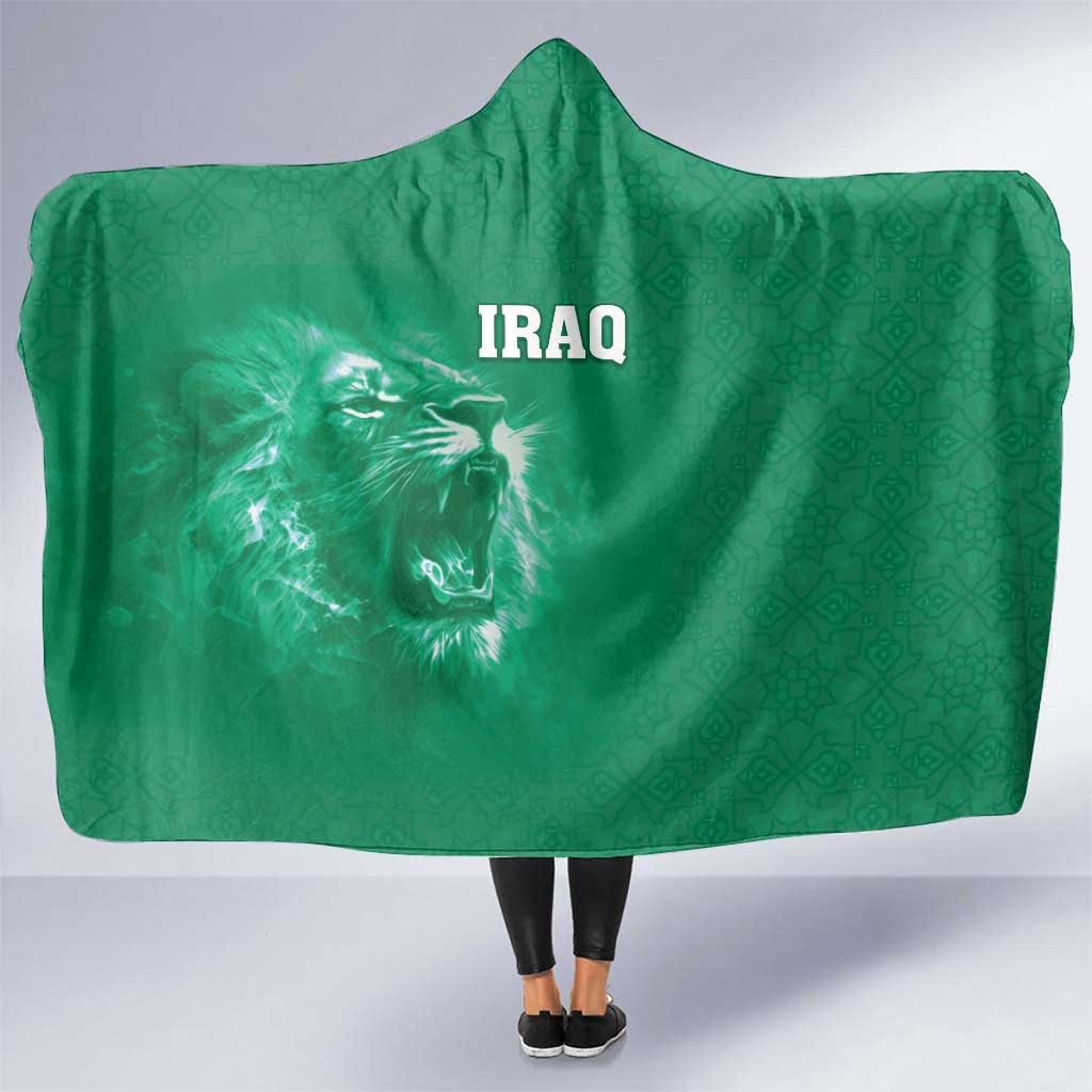 Iraq Football Hooded Blanket Go Champions - Wonder Print Shop