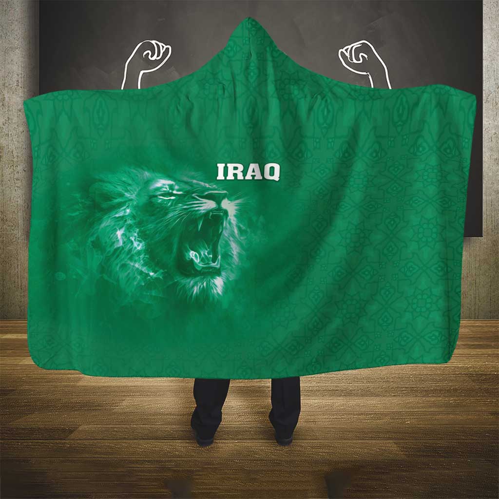 Iraq Football Hooded Blanket Go Champions - Wonder Print Shop