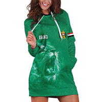 Custom Iraq Football Hoodie Dress Go Champions - Wonder Print Shop