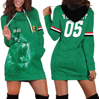 Custom Iraq Football Hoodie Dress Go Champions - Wonder Print Shop