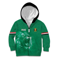 Custom Iraq Football Kid Hoodie Go Champions - Wonder Print Shop