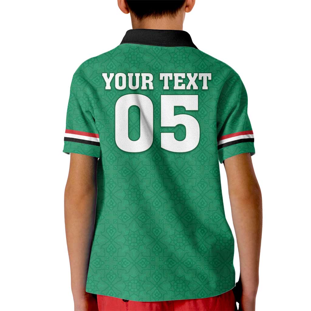 Custom Iraq Football Kid Polo Shirt Go Champions - Wonder Print Shop