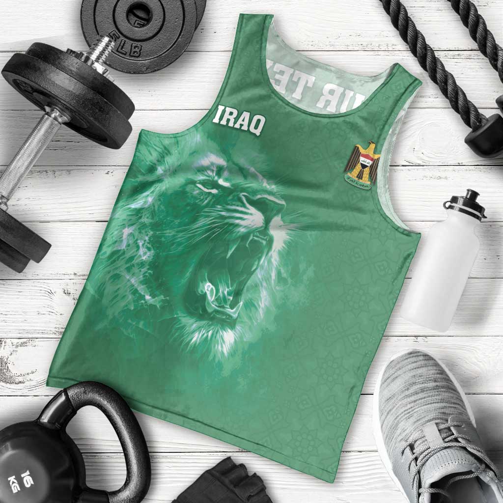 Custom Iraq Football Men Tank Top Go Champions - Wonder Print Shop