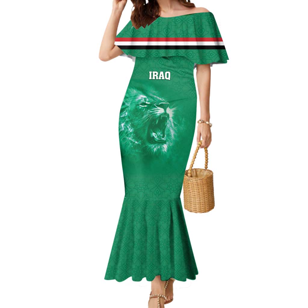 Custom Iraq Football Mermaid Dress Go Champions - Wonder Print Shop