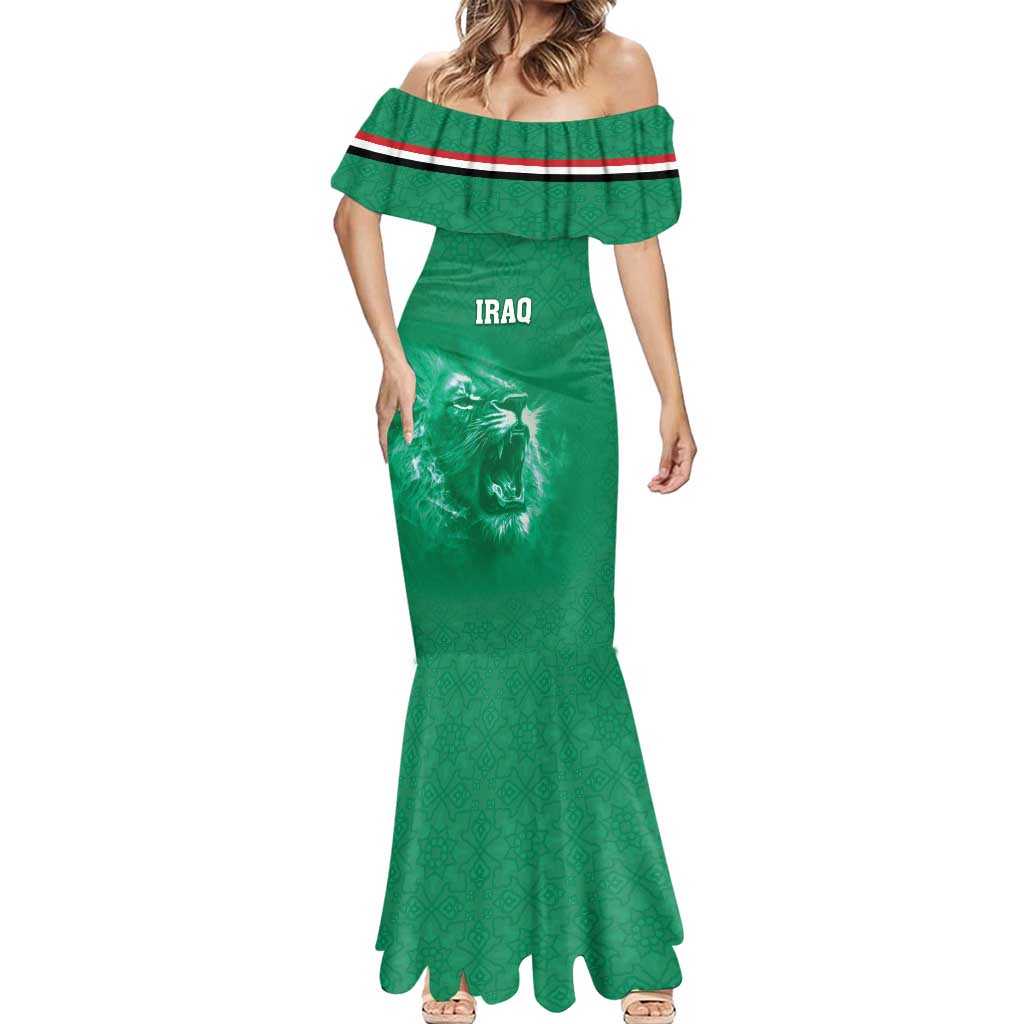 Custom Iraq Football Mermaid Dress Go Champions - Wonder Print Shop