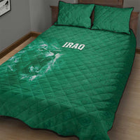 Iraq Football Quilt Bed Set Go Champions - Wonder Print Shop