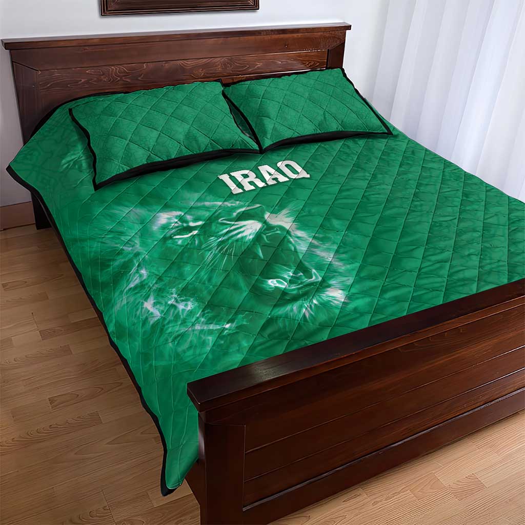 Iraq Football Quilt Bed Set Go Champions - Wonder Print Shop