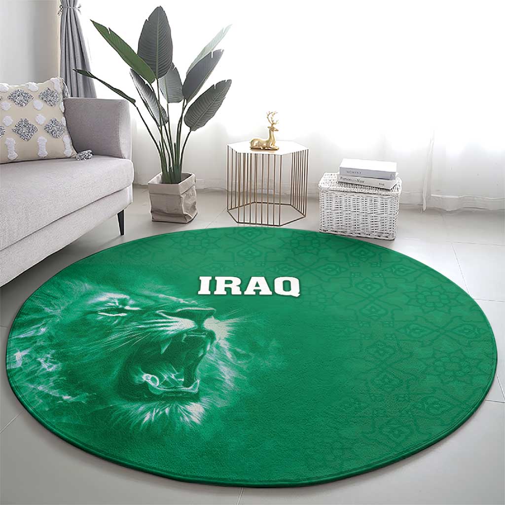 Iraq Football Round Carpet Go Champions - Wonder Print Shop