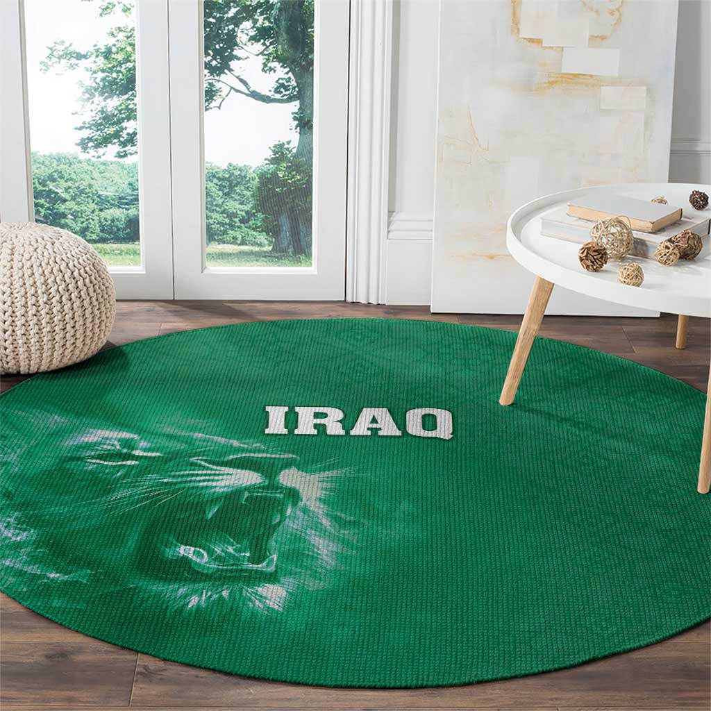 Iraq Football Round Carpet Go Champions - Wonder Print Shop