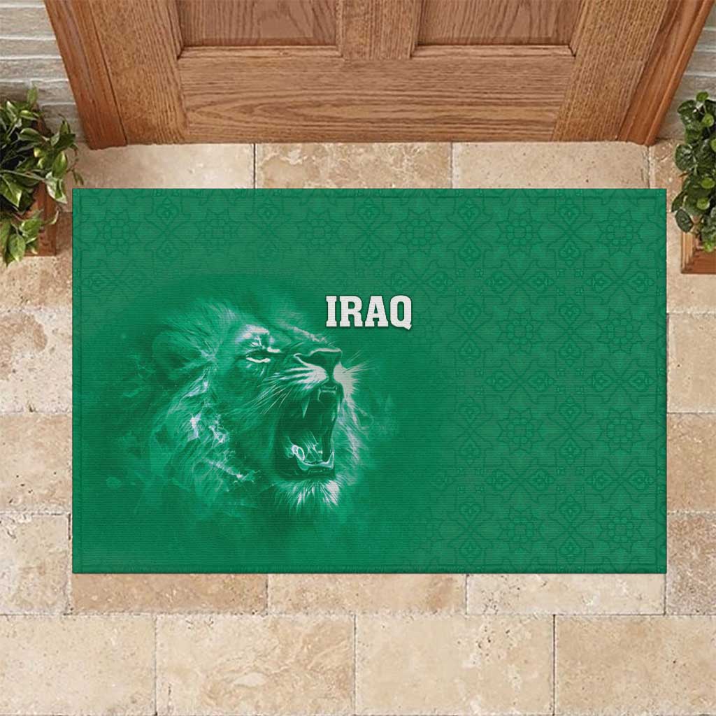 Iraq Football Rubber Doormat Go Champions - Wonder Print Shop