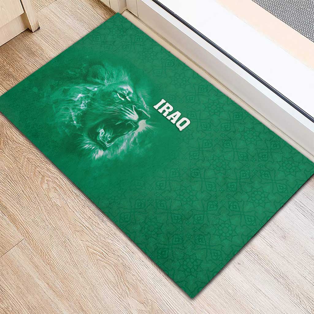 Iraq Football Rubber Doormat Go Champions - Wonder Print Shop