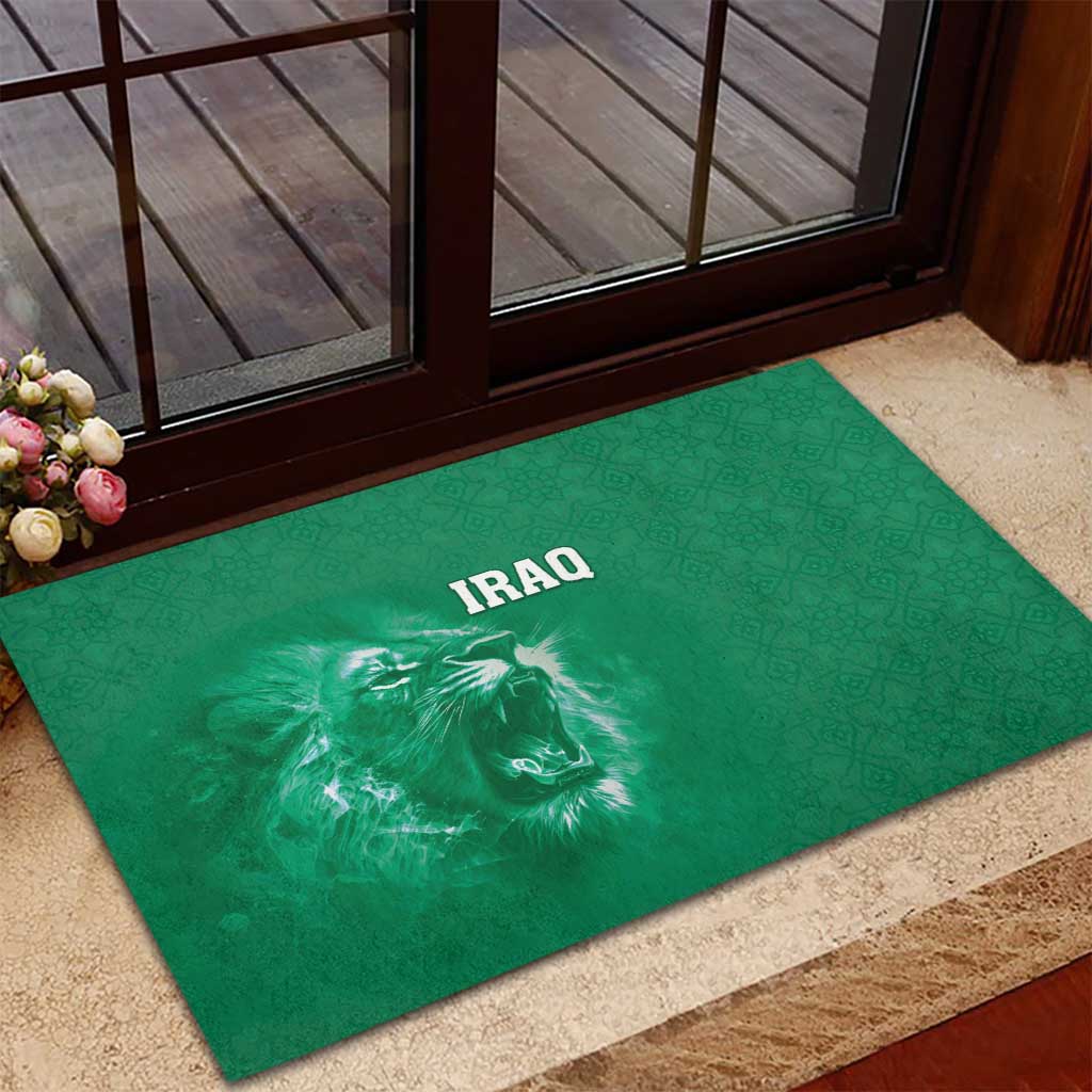 Iraq Football Rubber Doormat Go Champions - Wonder Print Shop