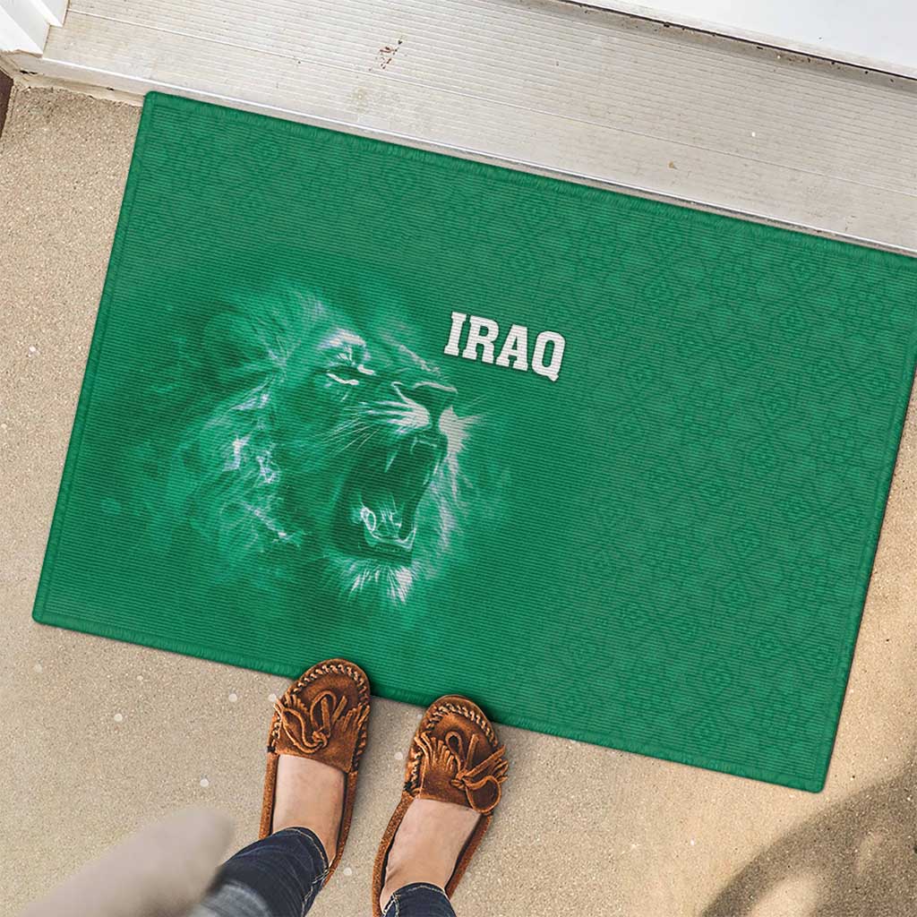 Iraq Football Rubber Doormat Go Champions - Wonder Print Shop
