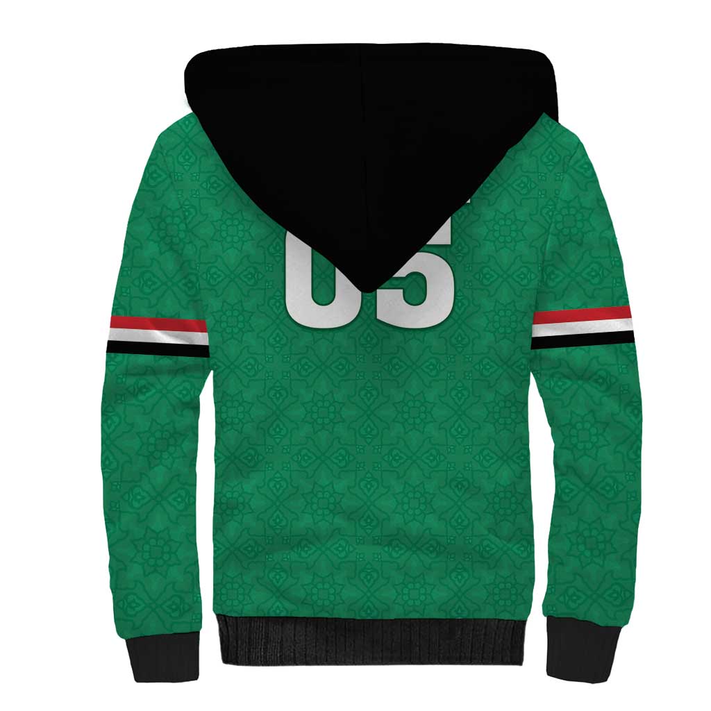 Custom Iraq Football Sherpa Hoodie Go Champions - Wonder Print Shop